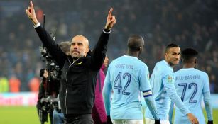 Guardiola y el City festejan un triunfo en la Copa de la Liga inglesa