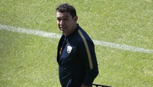 David Patiño, en un juego de pretemporada de Pumas