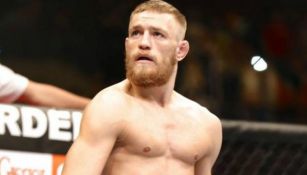 Conor McGregor durante un combate con UFC