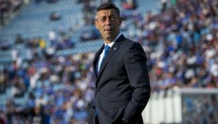 Pedro Caixinha, durante su debut como técnico de Cruz Azul