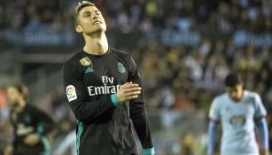Cristiano se lamenta tras el empate del Celta contra Real Madrid