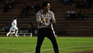 Bruno Marioni en un partido con Venados 