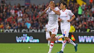 Quiñones festeja su gol frente al Atlas