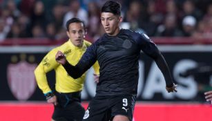 Pulido, durante el partido frente a Necaxa