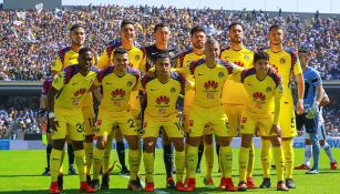 América, durante la foto oficial en la Jornada 3 del C2018