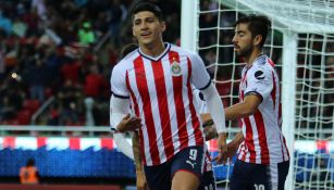 Pulido celebra su gol frente a Rayados