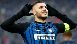 Mauro Icardi en celebración con el Inter de Milán