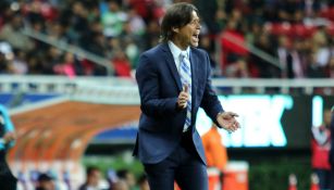 Almeyda en un partido de Chivas