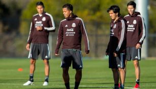 Jugadores del Tri, durante un entrenamiento