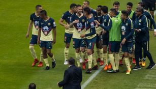 América festeja gol de Jérémy Ménez frente a Lobos BUAP