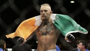 Conor McGregor después de una pelea en UFC