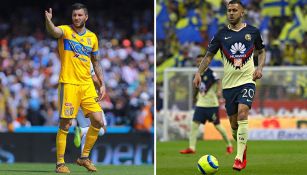 Gignac y Ménez, en sus respectivos partidos 