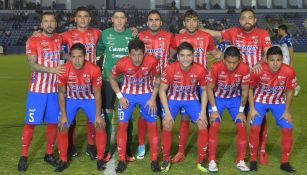 Atlético de San Luis previo a un partido contra Celaya