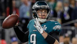 Nick Foles, durante el Super Bowl LII