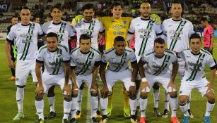 Jugadores de Cafetaleros, antes de un juego en el Ascenso MX