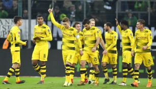 Borussia Dortmund festeja su triunfo frente al Atalanta