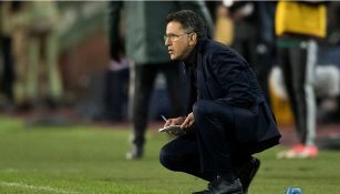 Juan Carlos Osorio durante el partido contra Bélgica