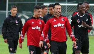 Jugadores de Atlas, durante un entrenamiento