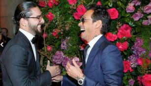 Marc Anthony y Maluma, durante gala benéfica