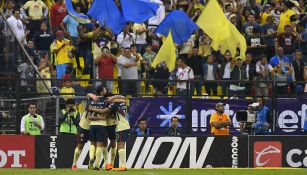 América festeja triunfo contra León en la J11 del C2018