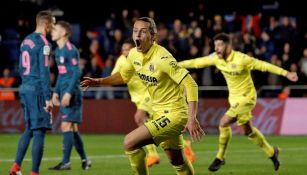 Enes Unal celebra su gol contra el Atlético de Madrid