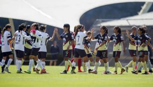 América y Pumas previo a un partido de la Liga MX Femenil