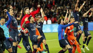 PSG celebra haberse convertido en Campeón de la Ligue 1 