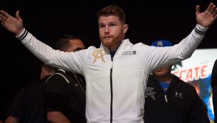 Canelo, en ceremonia de pesaje 