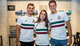 Martin, Cagigas y Giménez sonríen en la nueva tienda Adidas 