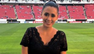 María Fernanda, en el Estadio Akron