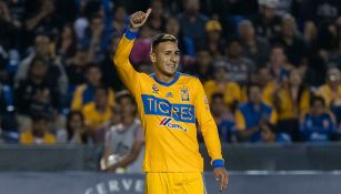 Ismael Sosa, durante un duelo de Tigres en Concachampions