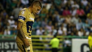 Nicolás Castillo lamenta error frente al León en el C2018