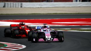 Sergio Pérez, durante el Circuito de Barcelona-Catalunya