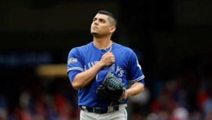 Roberto Osuna durante un partido con los Blue Jays de Toronto