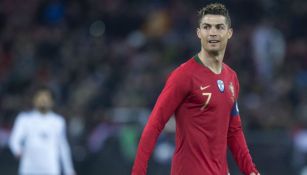 Cristiano Ronaldo, durante un juego con la selección de Portugal