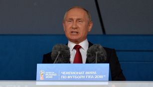 Putin da discurso en inauguración del Rusia 2018