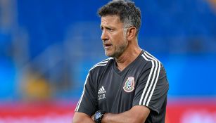 Osorio, durante un entrenamiento del Tri en Rusia 