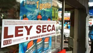 Así lucen algunos establecimientos con el anunció de la Ley Seca