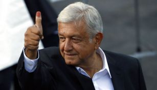 López Obrador después de emitir su voto