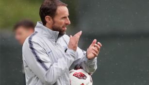 Gareth Southgate, durante un entrenamiento con la selección de Inglaterra