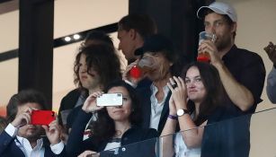 Mick Jagger disfruta del juego entre Croacia e Inglaterra 