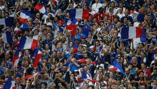 Aficionados apoyan a Francia en la Final de la Copa del Mundo