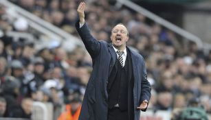 Rafael Benítez dirige un partido del Newcastle