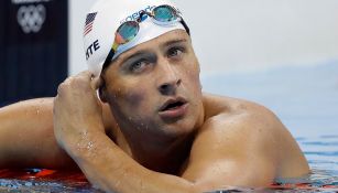 Ryan Lochte tras una competencia en los Juegos Olímpicos de Río