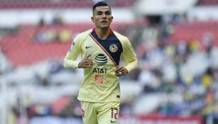 Luis Reyes durante partido del América 