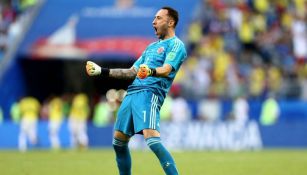 Ospina celebra con la selección colombiana