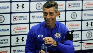 Pedro Caixinha, en conferencia de prensa con Cruz Azul