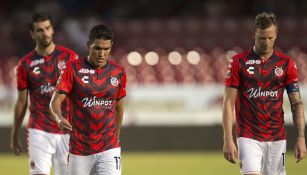 Jugadores de Veracruz tras el partido contra Chivas