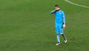 Miguel Jiménez, durante el partido ante Pachuca