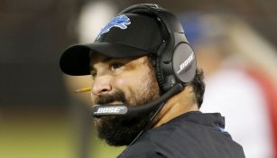 Matt Patricia durante un juego de pretemporada con los Lions